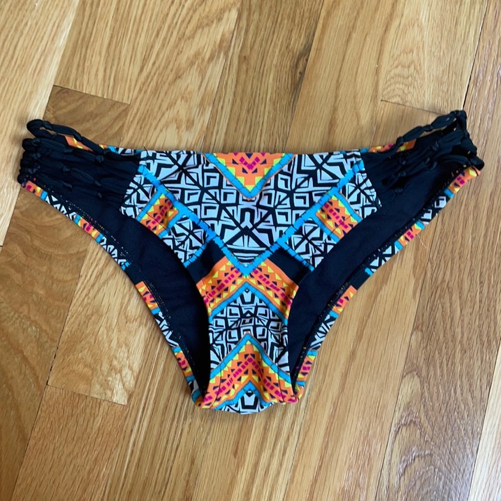 Nwot Rip Curl Multi-Color Rouged Bikini Bottom - image 1